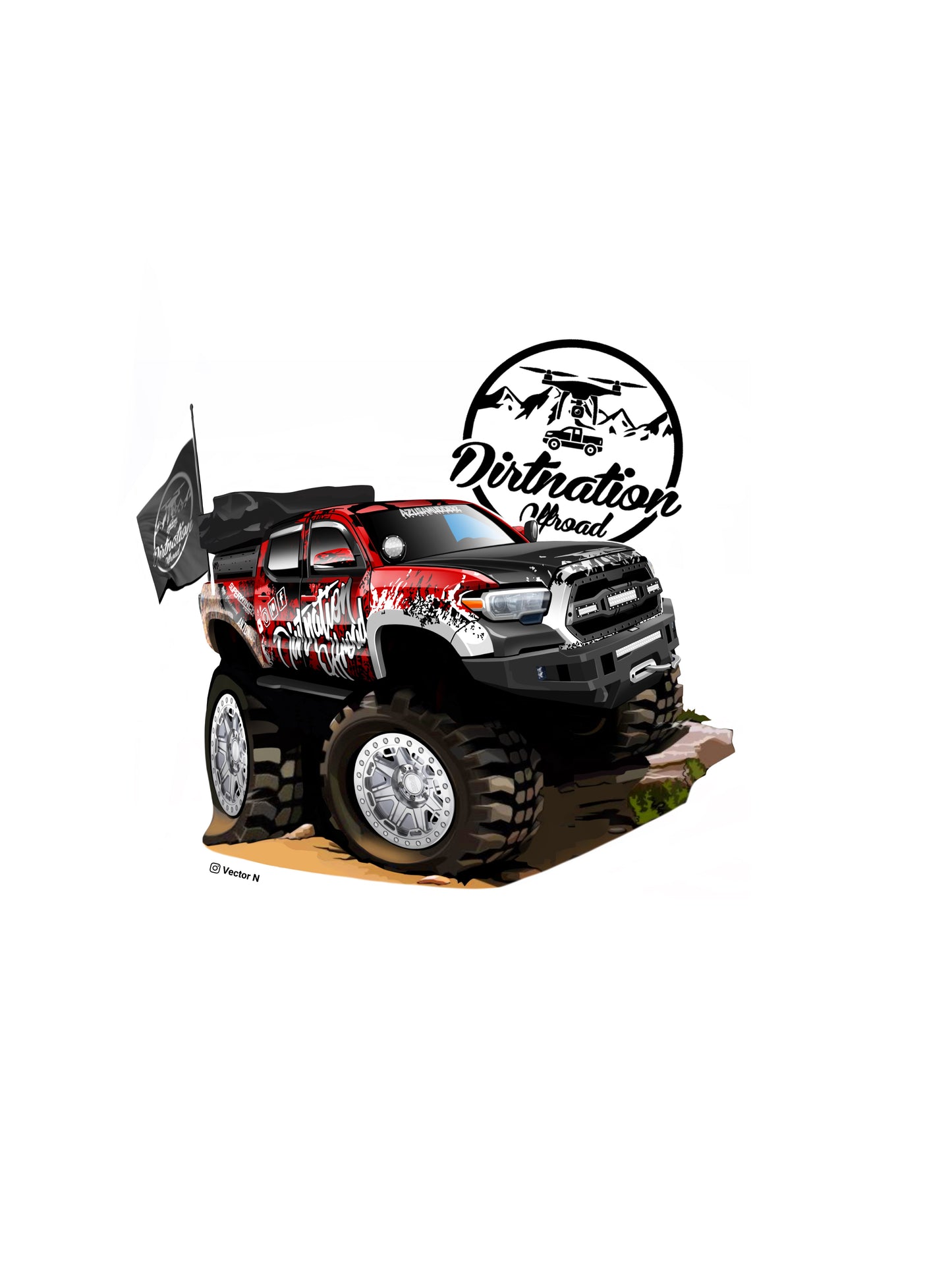 Dirtnation Tacoma Sticker